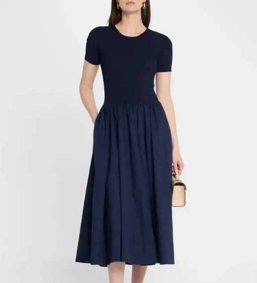 Ysabel Combo Midi Dress